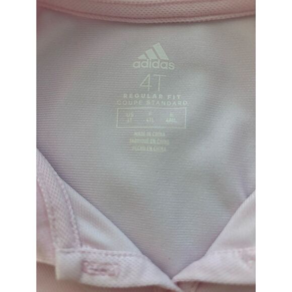 Adidas Toddler Girls Short Sleeve Polo Ruffle Dress - Picture 3 of 4